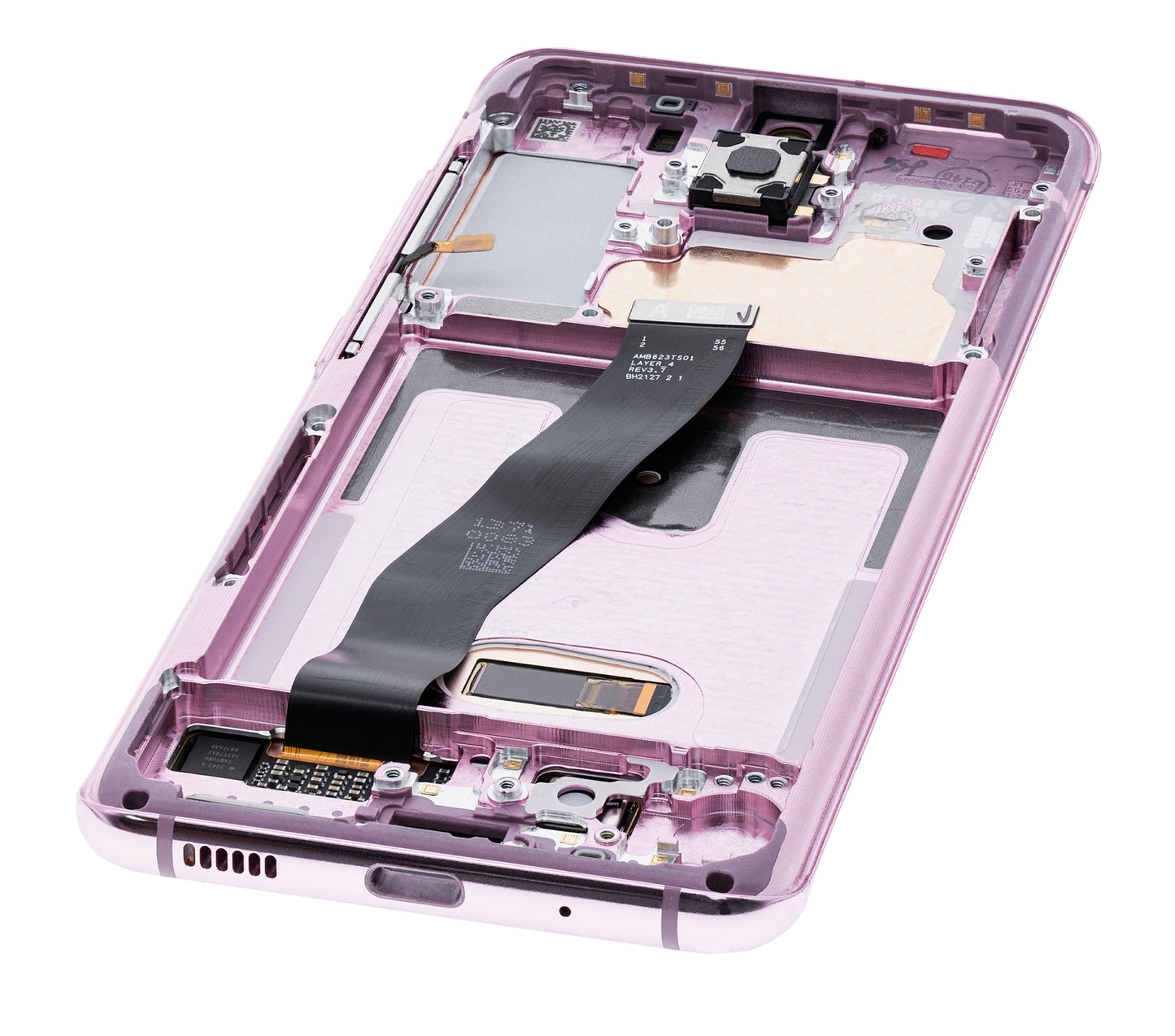 OLED Assembly With Frame For Samsung Galaxy S20 5G (Verizon 5G UW Frame Only) (Refurbished) (Cloud Pink)