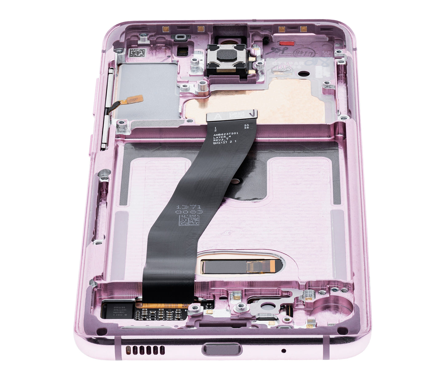OLED Assembly With Frame For Samsung Galaxy S20 5G (Verizon 5G UW Frame Only) (Service Pack) (Cloud Pink)