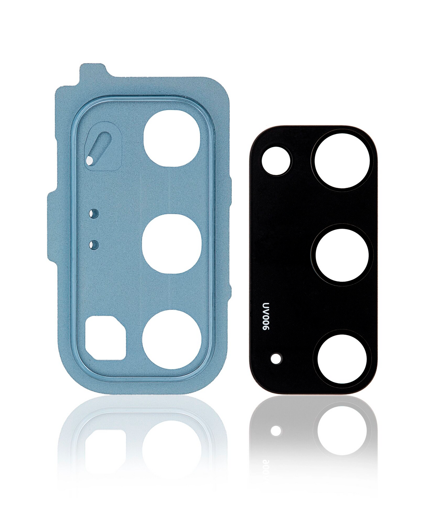 Back Camera Lens With Cover Bezel Ring For Samsung Galaxy S20 / S20 5G (Cloud Blue)