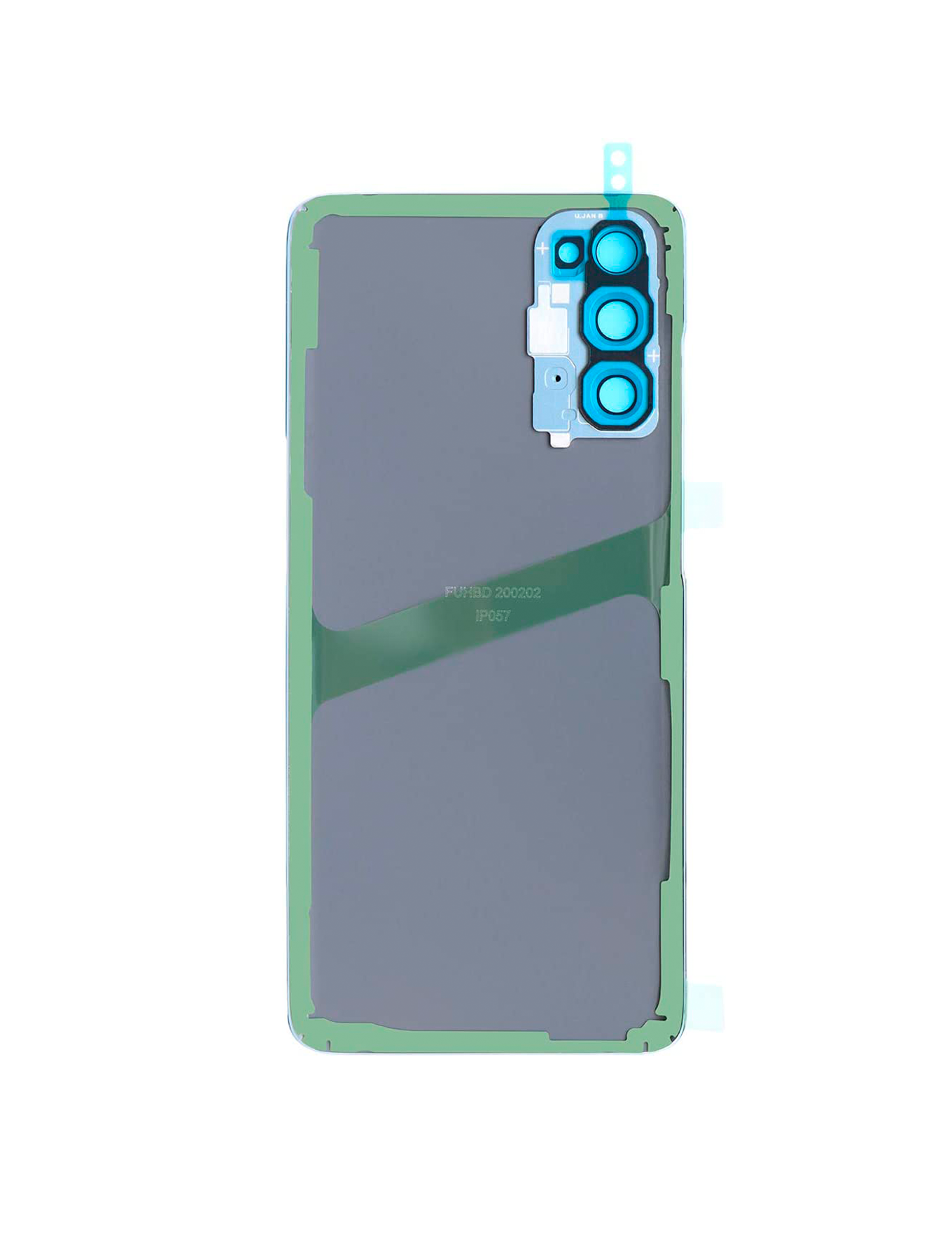 Back Cover Glass With Camera Lens For Samsung Galaxy S20 5G (No Logo) (Aftermarket Plus) (Cloud Blue)