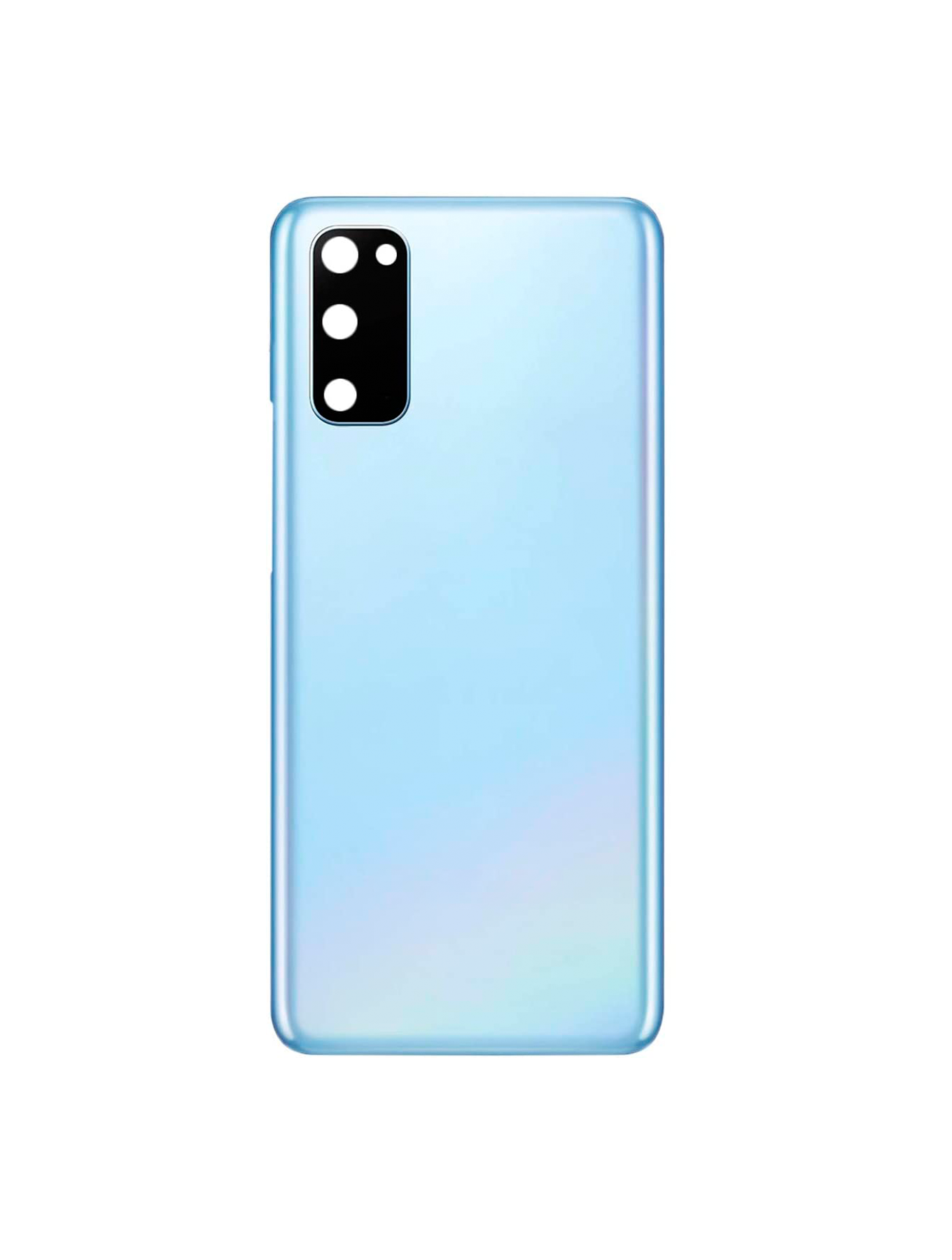 Back Cover Glass With Camera Lens For Samsung Galaxy S20 5G (No Logo) (Aftermarket Plus) (Cloud Blue)