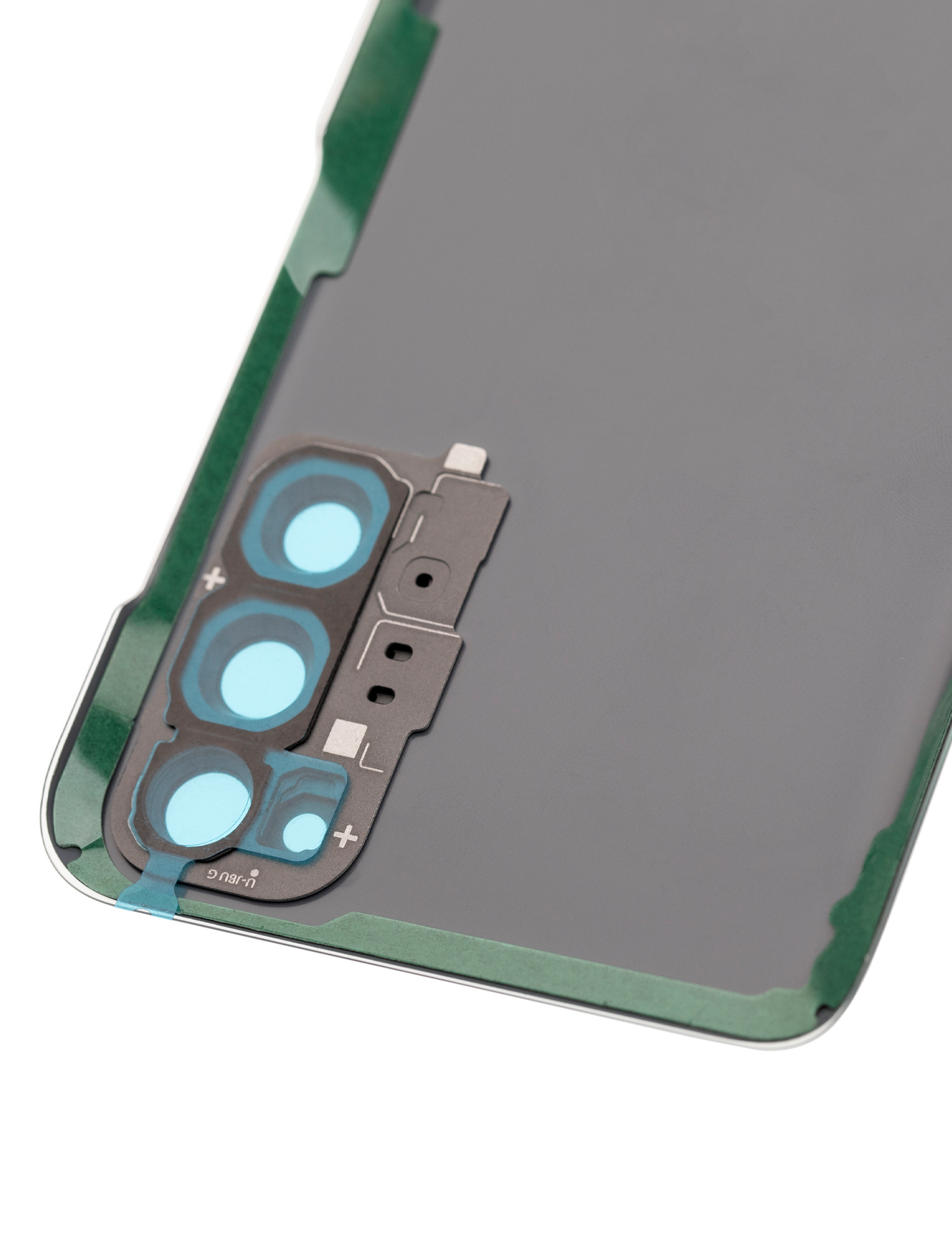Back Cover Glass With Camera Lens For Samsung Galaxy S20 5G (No Logo) (Aftermarket Plus) (Cosmic Gray)