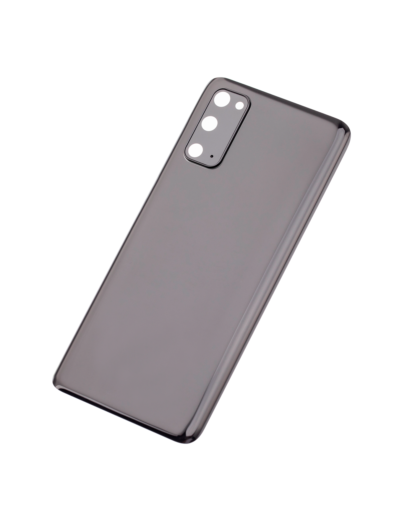 Back Cover Glass With Camera Lens For Samsung Galaxy S20 5G (No Logo) (Aftermarket Plus) (Cosmic Black)