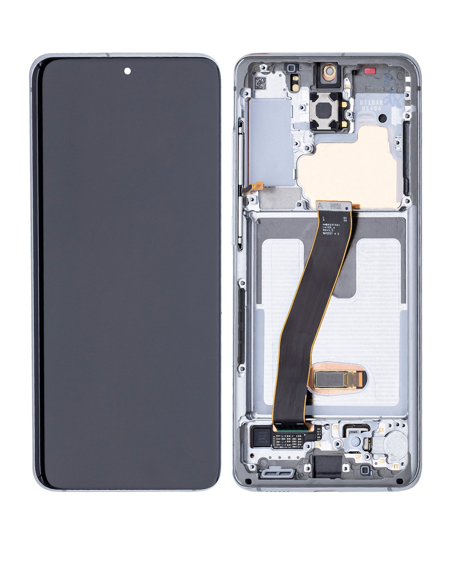 OLED Assembly With Frame For Samsung Galaxy S20 5G (Verizon 5G UW Frame Only) (Service Pack) (Cloud White)