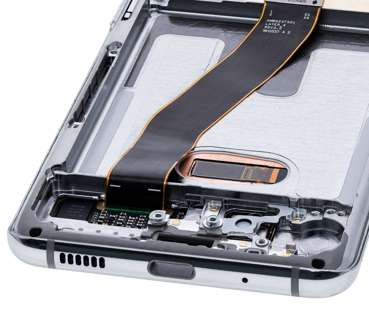 OLED Assembly With Frame For Samsung Galaxy S20 5G (Verizon 5G UW Frame Only) (Service Pack) (Cloud White)