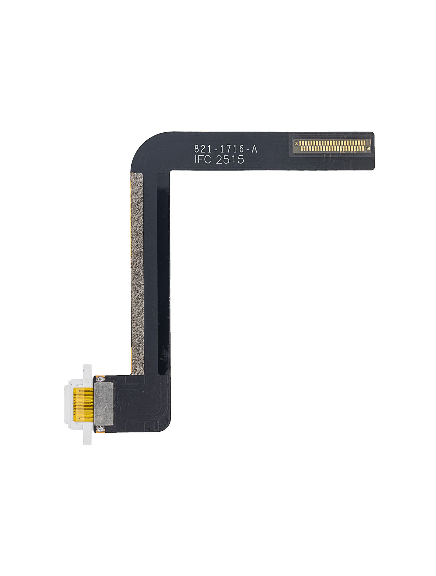 Charging Port Flex Cable For iPad Air 1 / iPad 5 (2017) / iPad 6 (2018) (Soldering Required) (Premium) (White)