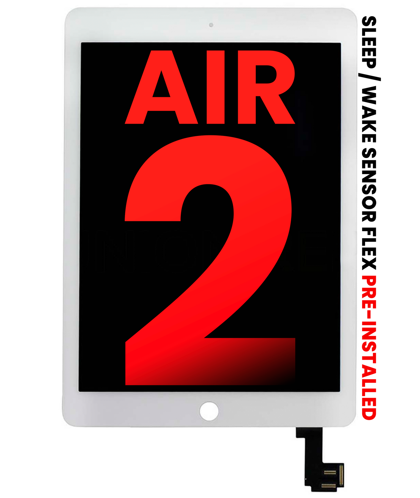 LCD Assembly With Digitizer For iPad Air 2 (Aftermarket Plus) (White)