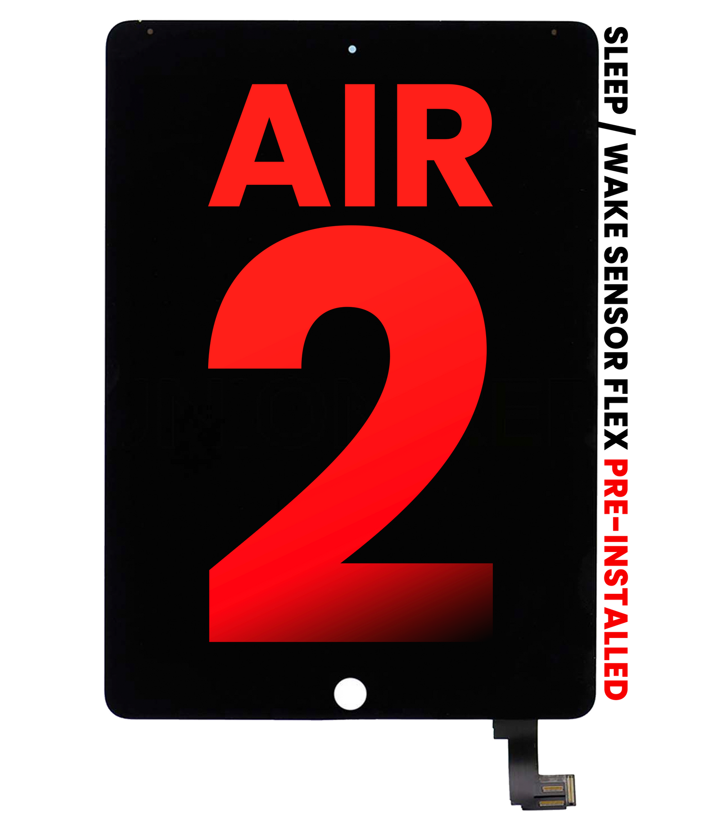 LCD Assembly With Digitizer For iPad Air 2 (Aftermarket Plus) (Black)