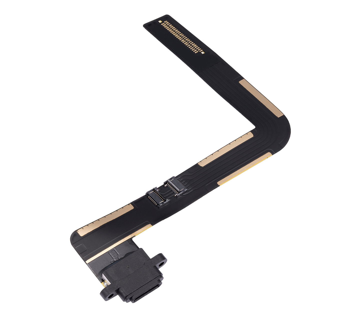 Charging Port Flex Cable For iPad Air 1 / iPad 5 (2017) / iPad 6 (2018) (Soldering Required) (Aftermarket Plus) (Black)