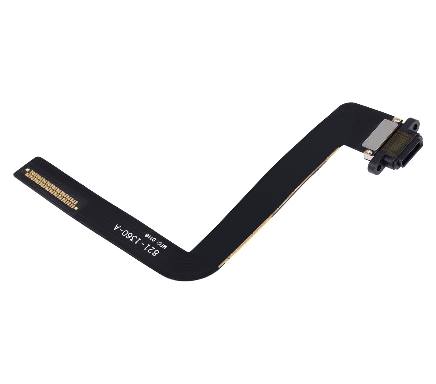 Charging Port Flex Cable For iPad Air 1 / iPad 5 (2017) / iPad 6 (2018) (Soldering Required) (Aftermarket Plus) (Black)