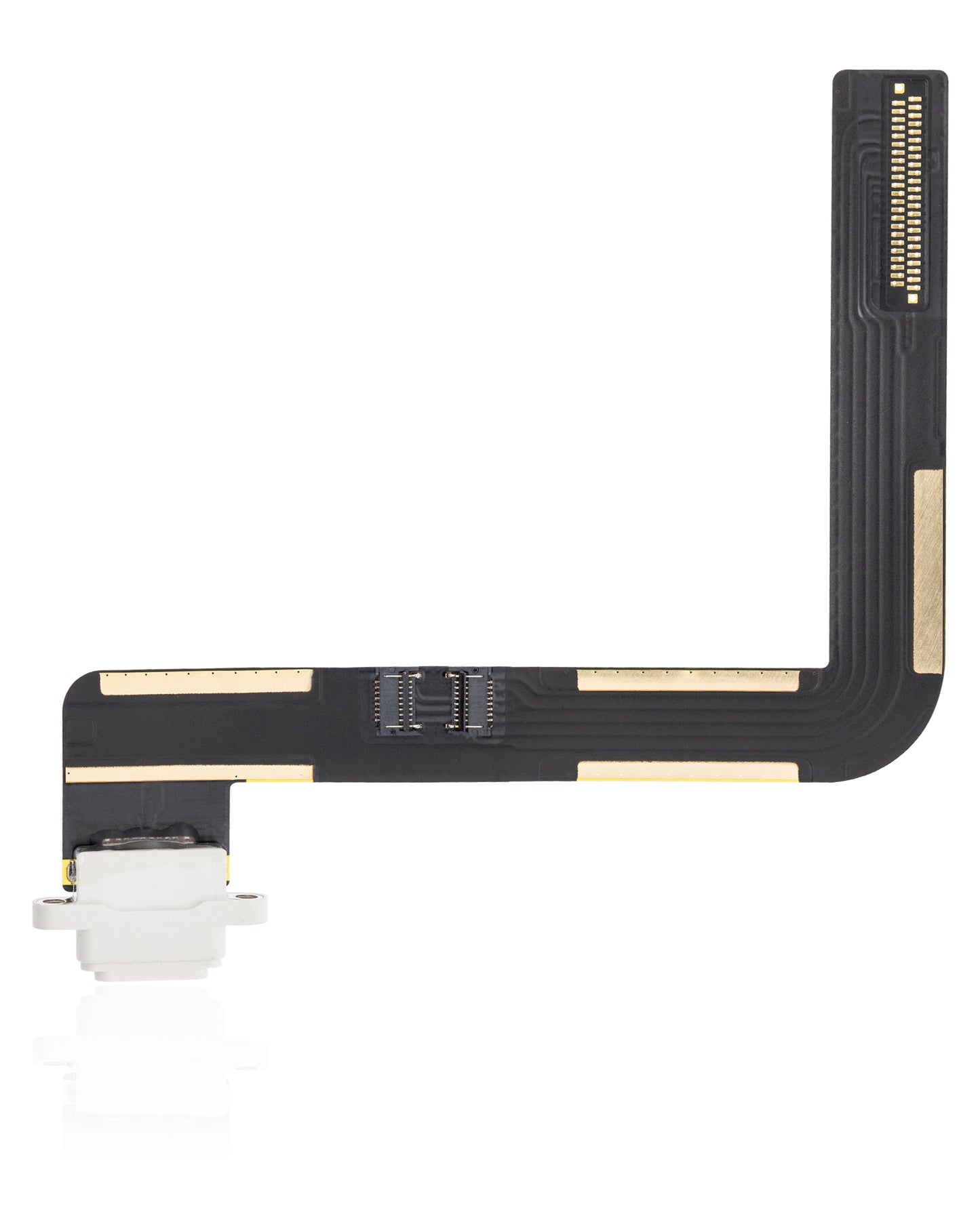 Charging Port Flex Cable For iPad Air 1 / iPad 5 (2017) / iPad 6 (2018) (Soldering Required) (Aftermarket Plus) (White)