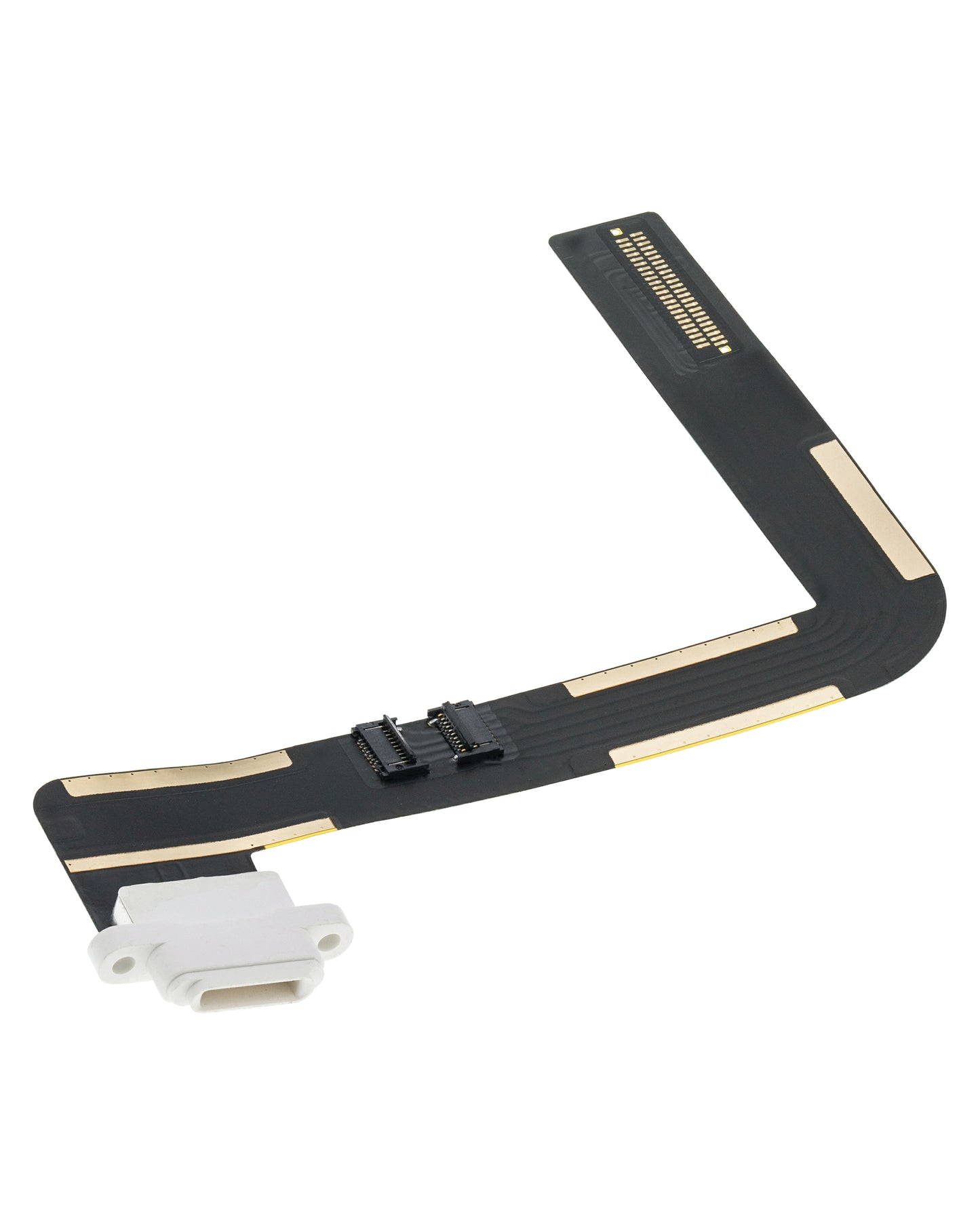 Charging Port Flex Cable For iPad Air 1 / iPad 5 (2017) / iPad 6 (2018) (Soldering Required) (Aftermarket Plus) (White)