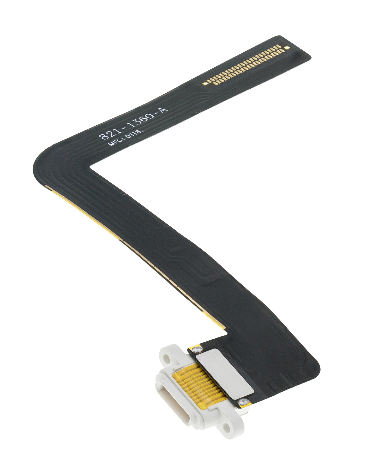 Charging Port Flex Cable For iPad Air 1 / iPad 5 (2017) / iPad 6 (2018) (Soldering Required) (Aftermarket Plus) (White)