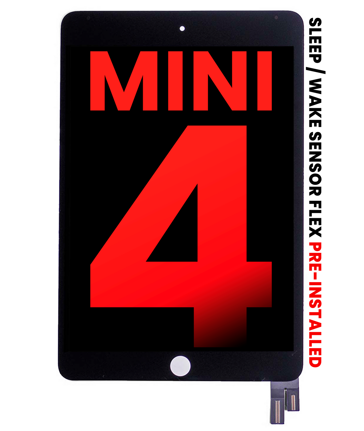 LCD Assembly With Digitizer For iPad Mini 4 (Aftermarket Plus) (Black)