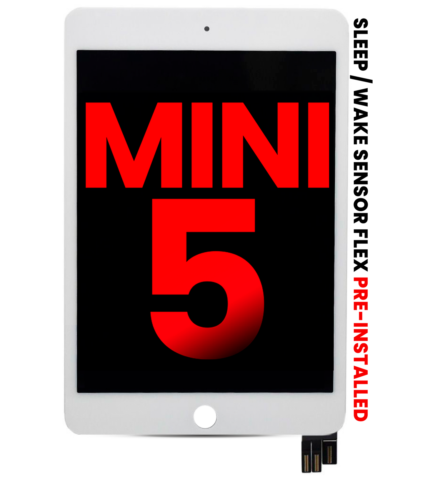 LCD Assembly With Digitizer For iPad Mini 5 (Aftermarket Plus) (White)
