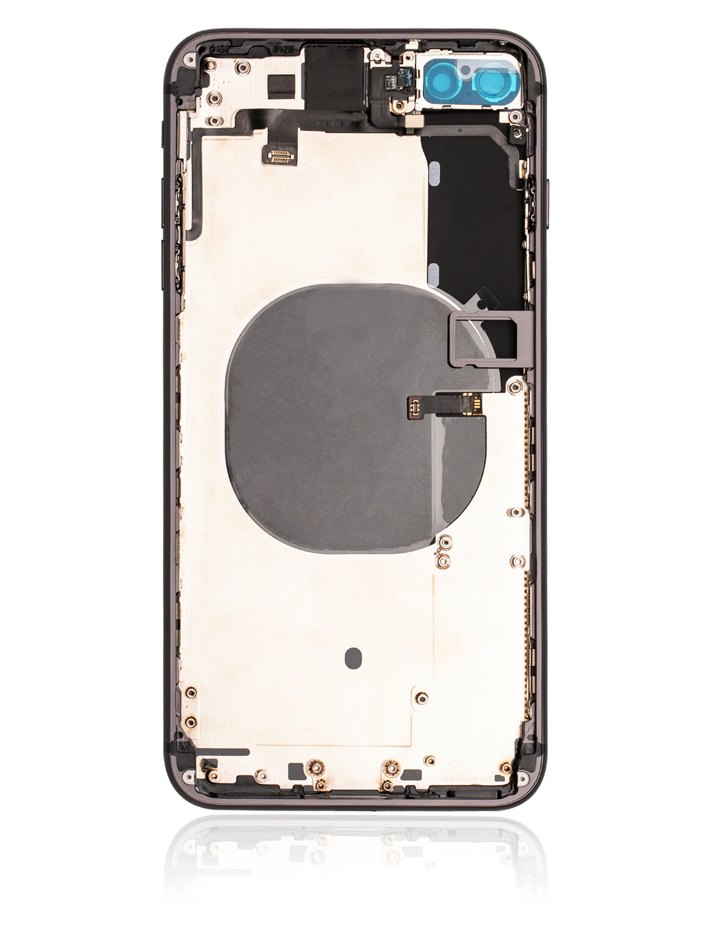 Back Housing W/ Small Parts For iPhone 8 Plus (Used OEM Pull: Grade A) (Space Gray)