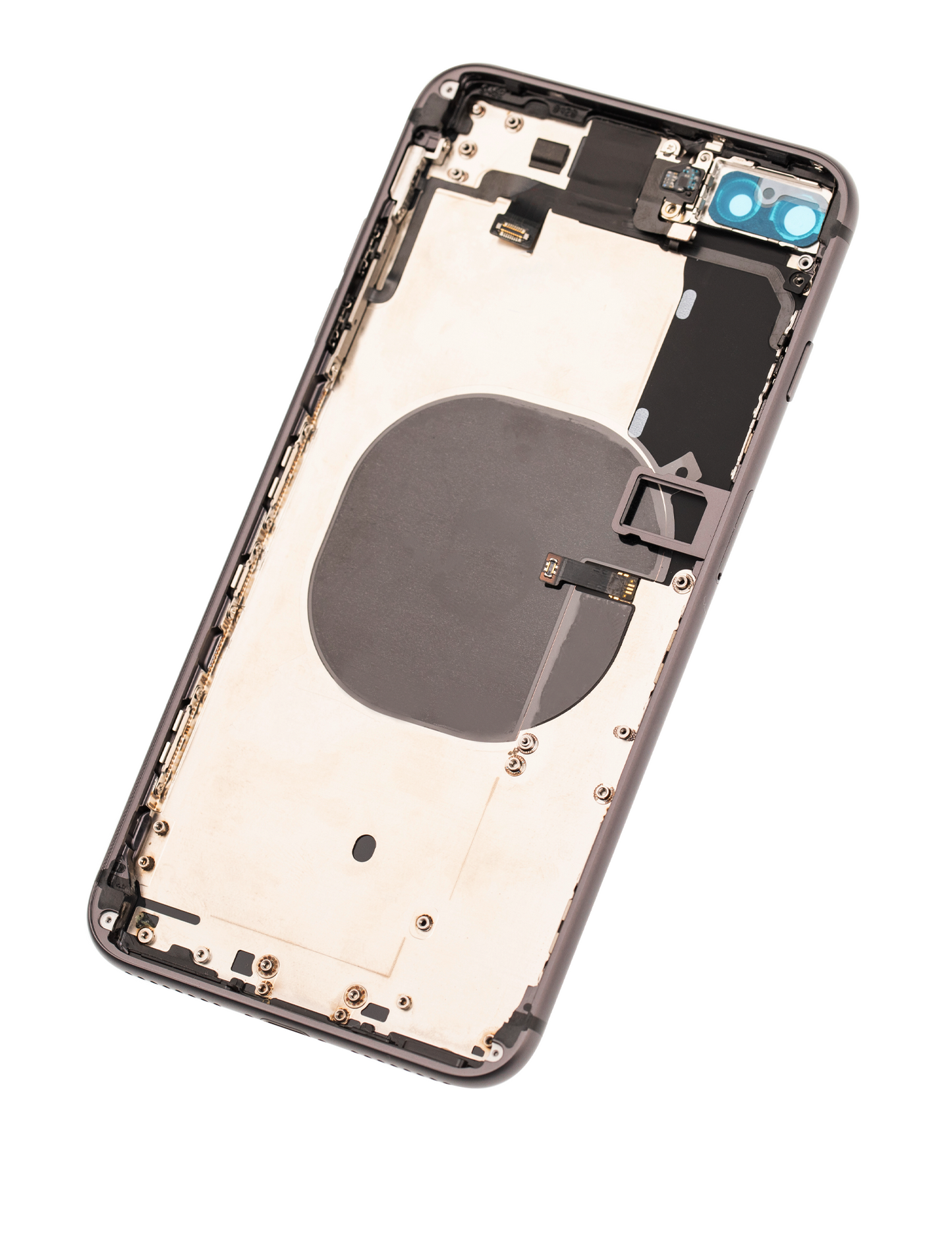 Back Housing W/ Small Parts For iPhone 8 Plus (Used OEM Pull: Grade A) (Space Gray)