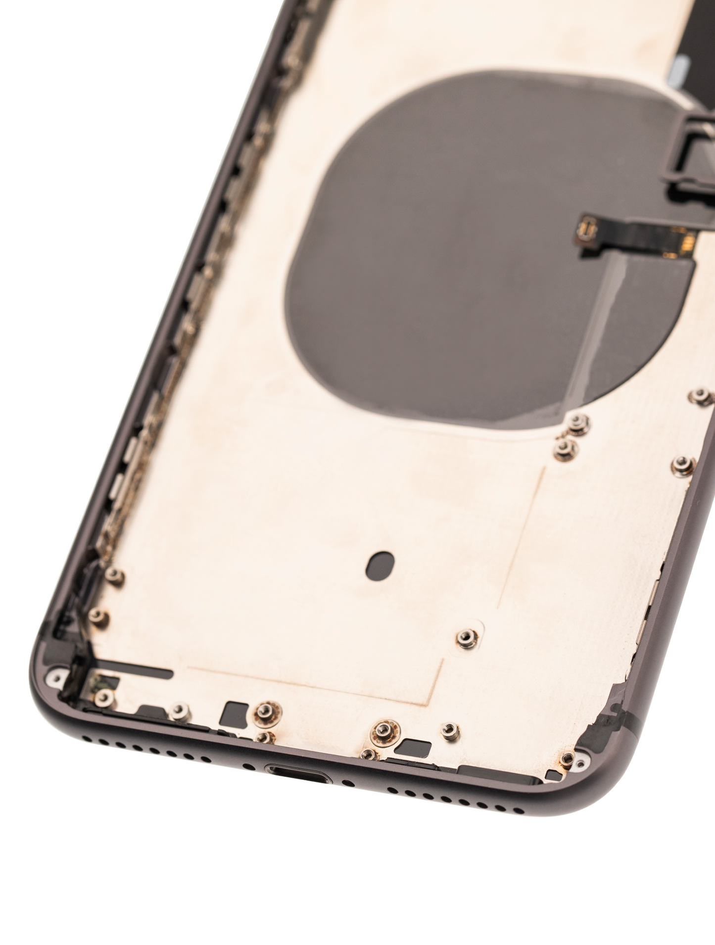 Back Housing W/ Small Parts For iPhone 8 Plus (Used OEM Pull: Grade A) (Space Gray)