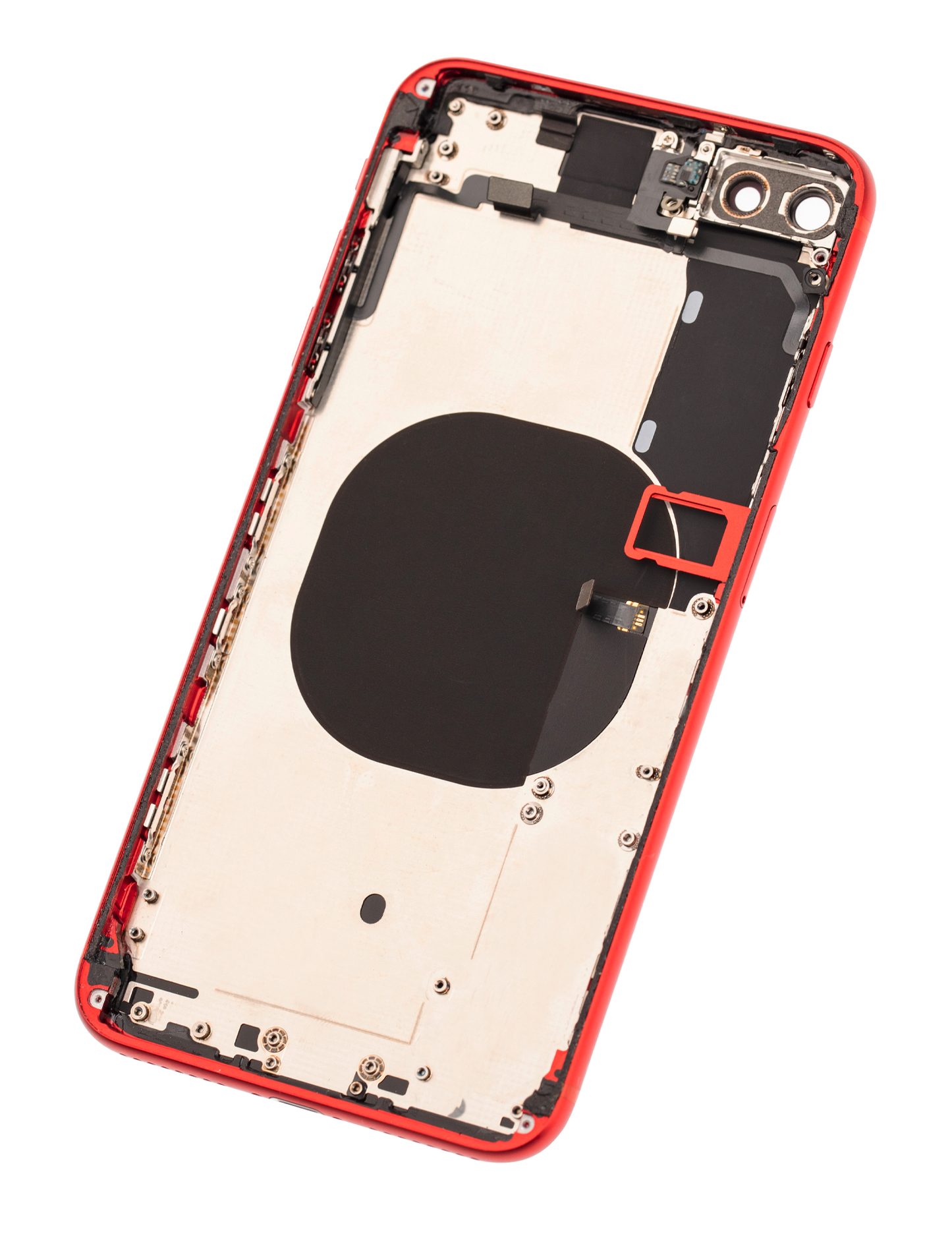 Back Housing W/ Small Parts For iPhone 8 Plus (Used OEM Pull: Grade A) (Red)