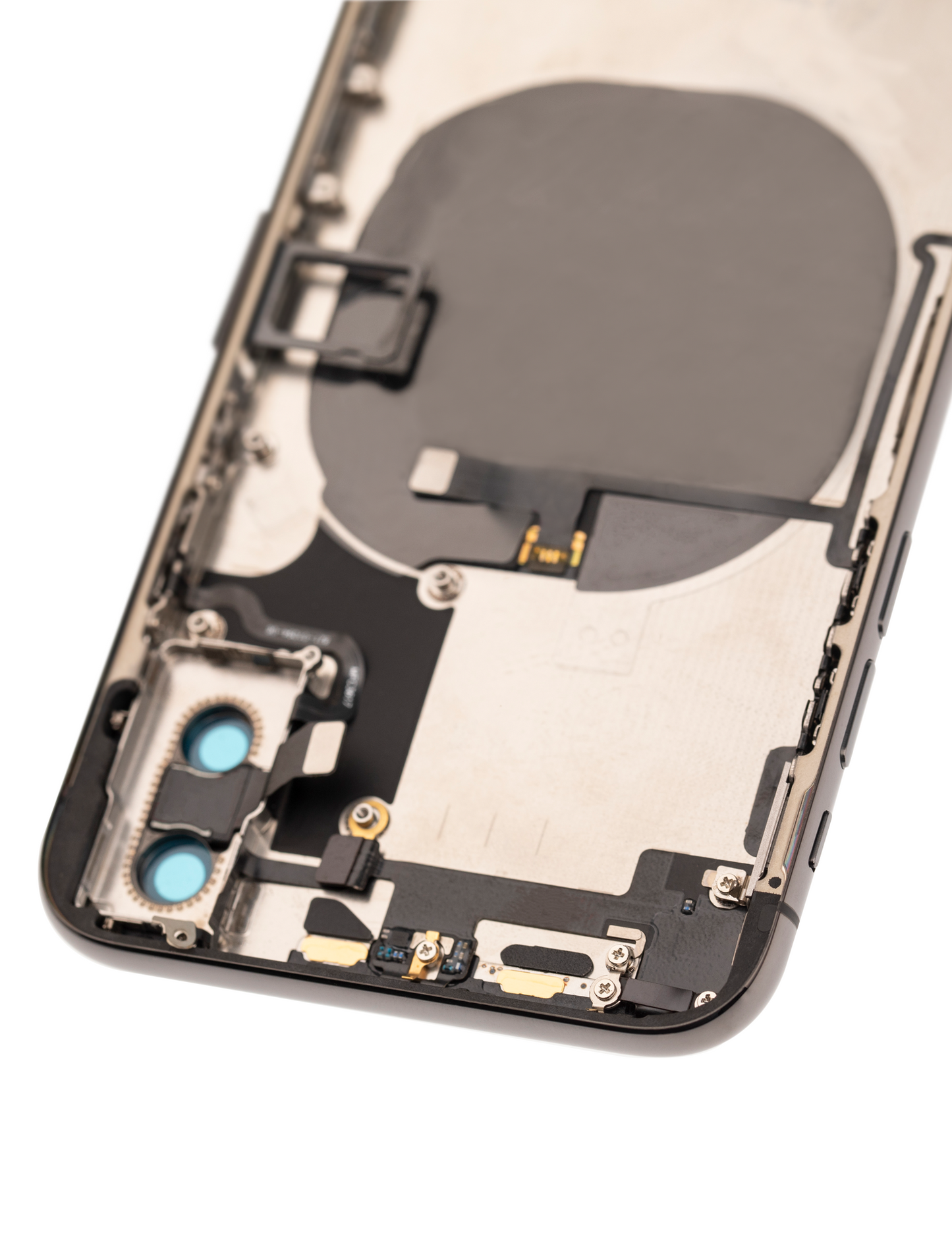 Back Housing W/ Small Components Pre-Installed For iPhone X (Used OEM Pull: Grade B) (Space Gray)
