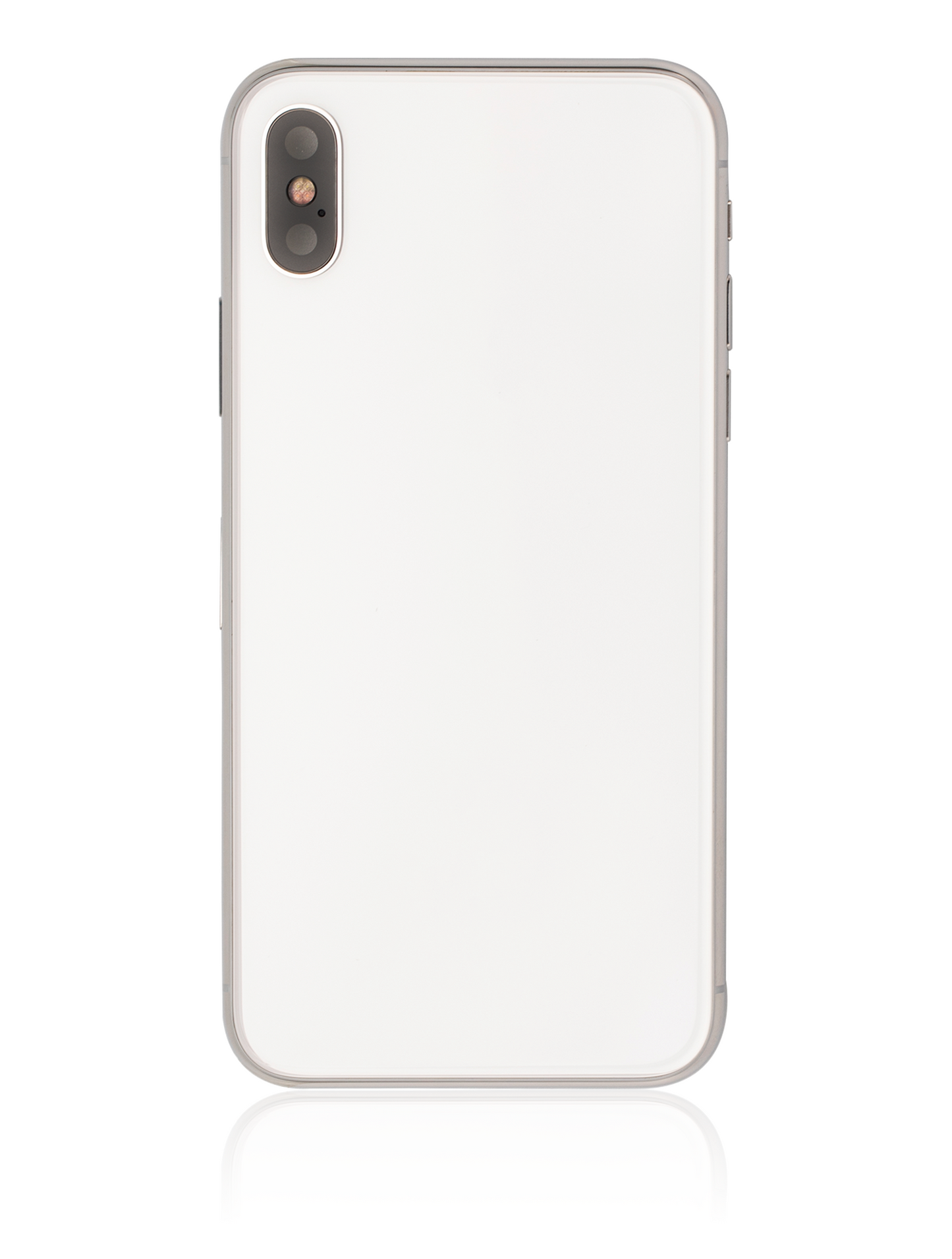 Back Housing W/ Small Components Pre-Installed For iPhone X (Used OEM Pull: Grade B) (Silver)