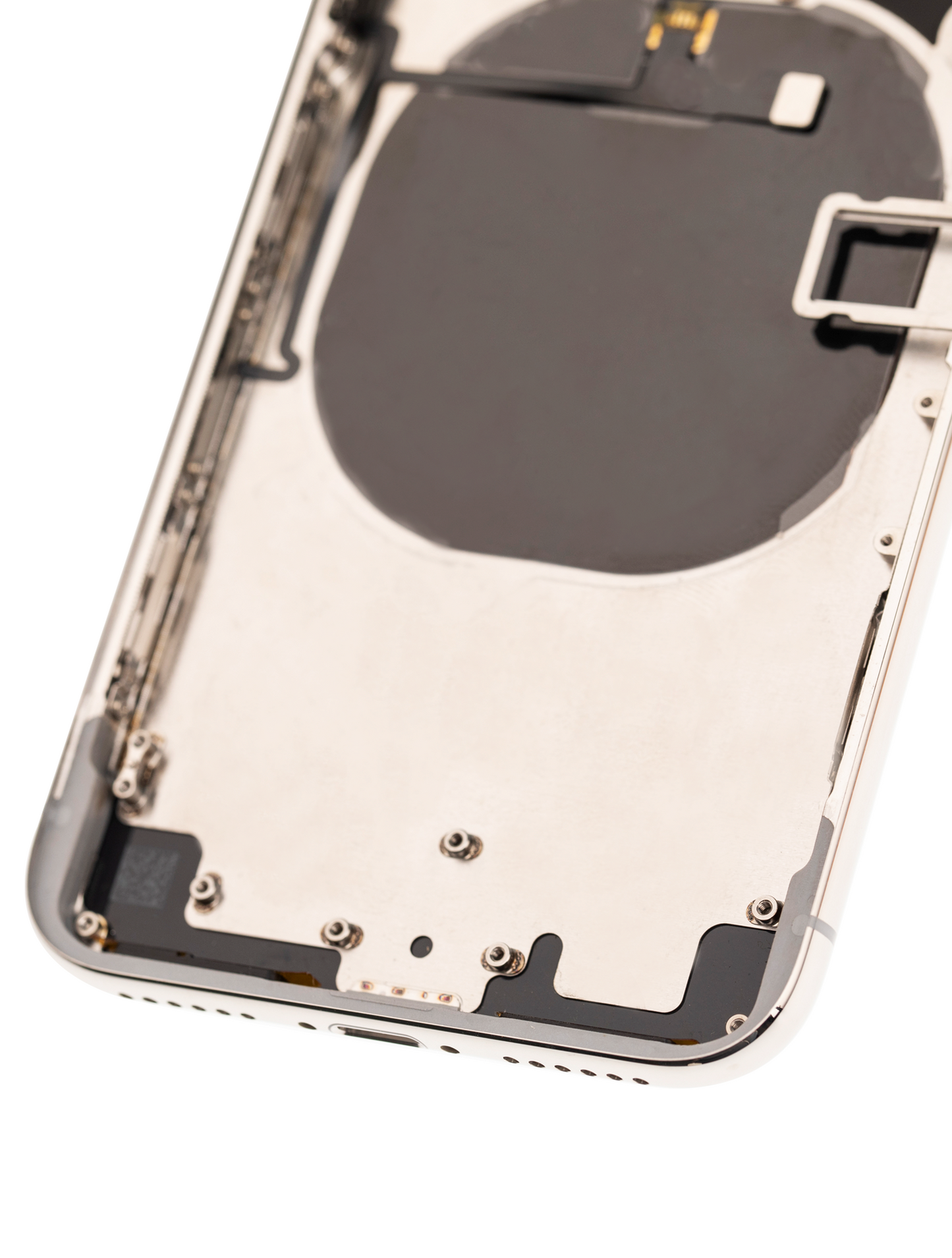 Back Housing W/ Small Components Pre-Installed For iPhone X (Used OEM Pull: Grade B) (Silver)