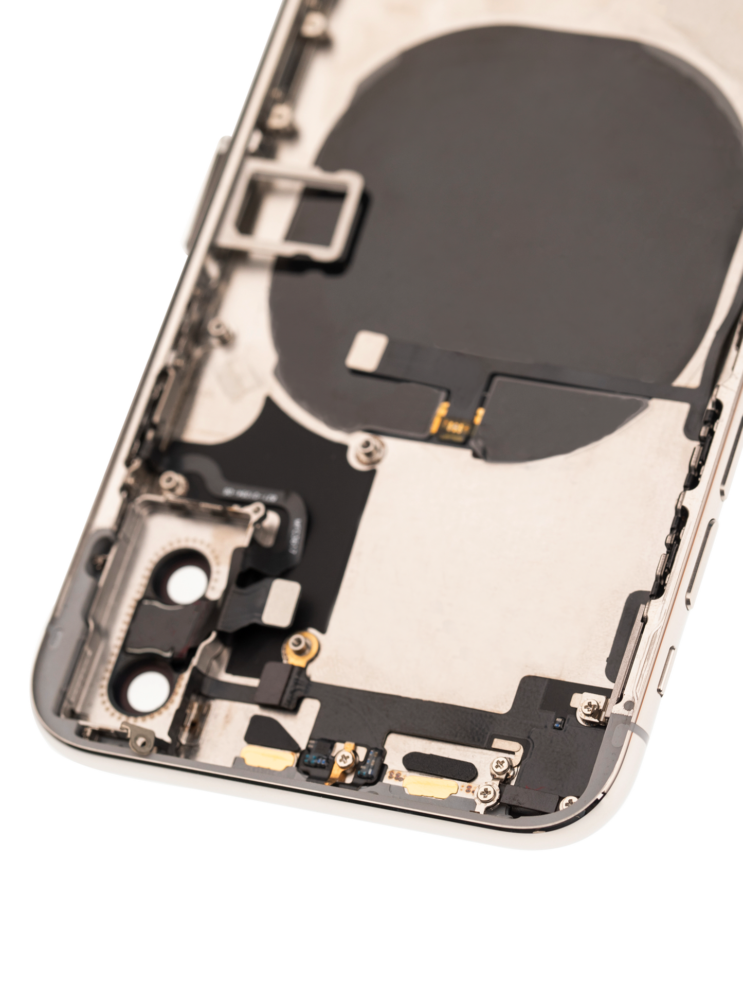 Back Housing W/ Small Components Pre-Installed For iPhone X (Used OEM Pull: Grade B) (Silver)