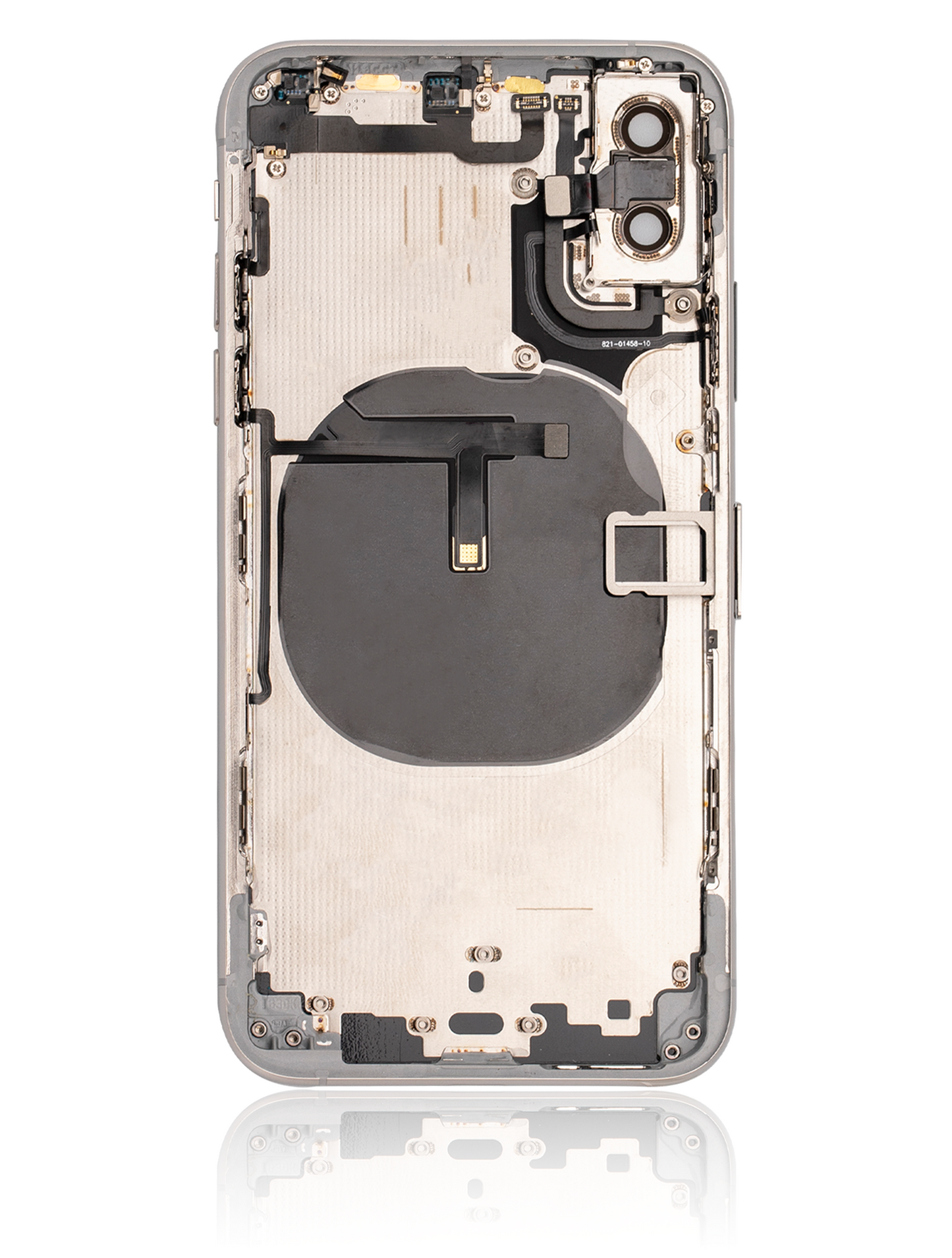 Back Housing W/ Small Components Pre-Installed For iPhone XS (Used OEM Pull: Grade A) (Silver)