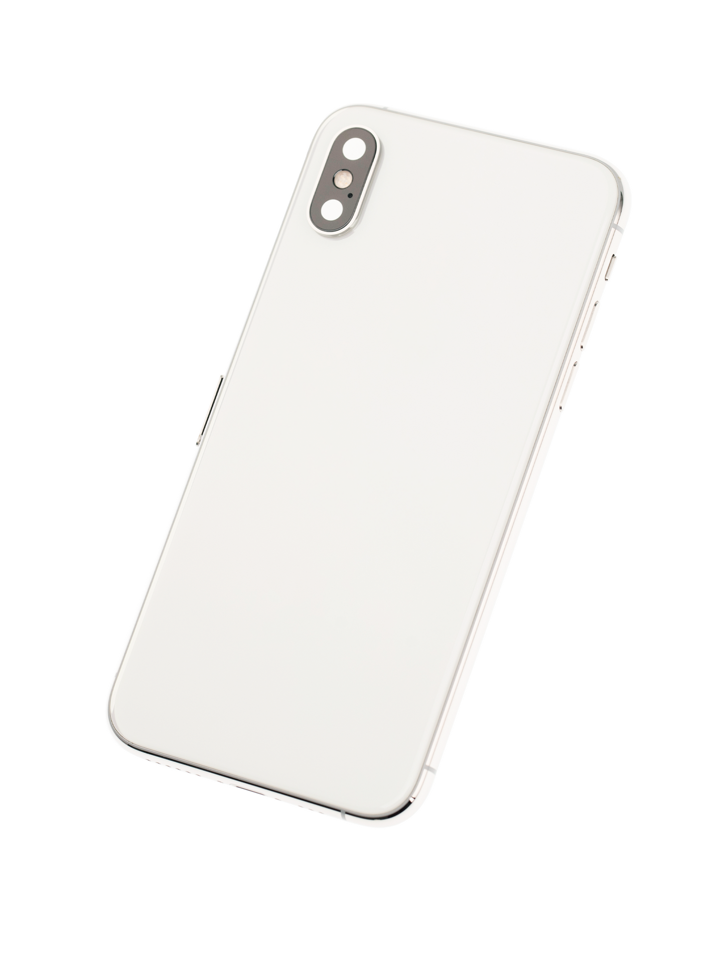 Back Housing W/ Small Components Pre-Installed For iPhone XS (Used OEM Pull: Grade A) (Silver)