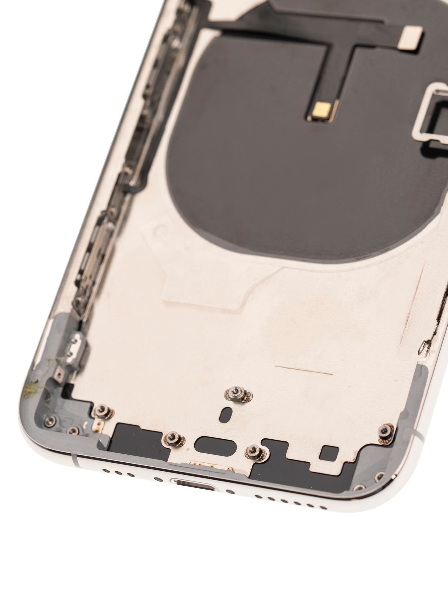 Back Housing W/ Small Components Pre-Installed For iPhone XS (Used OEM Pull: Grade A) (Silver)