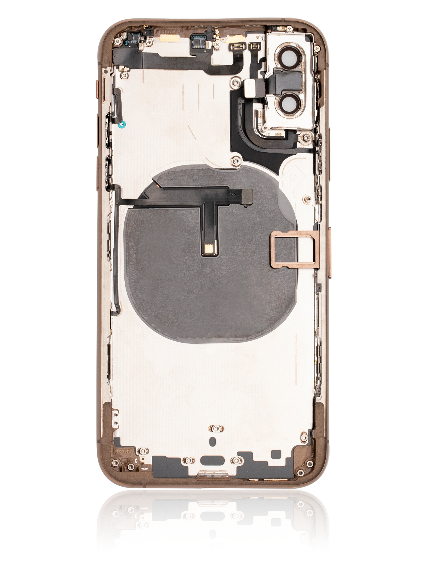 Back Housing W/ Small Components Pre-Installed For iPhone XS (Used OEM Pull: Grade A) (Gold)