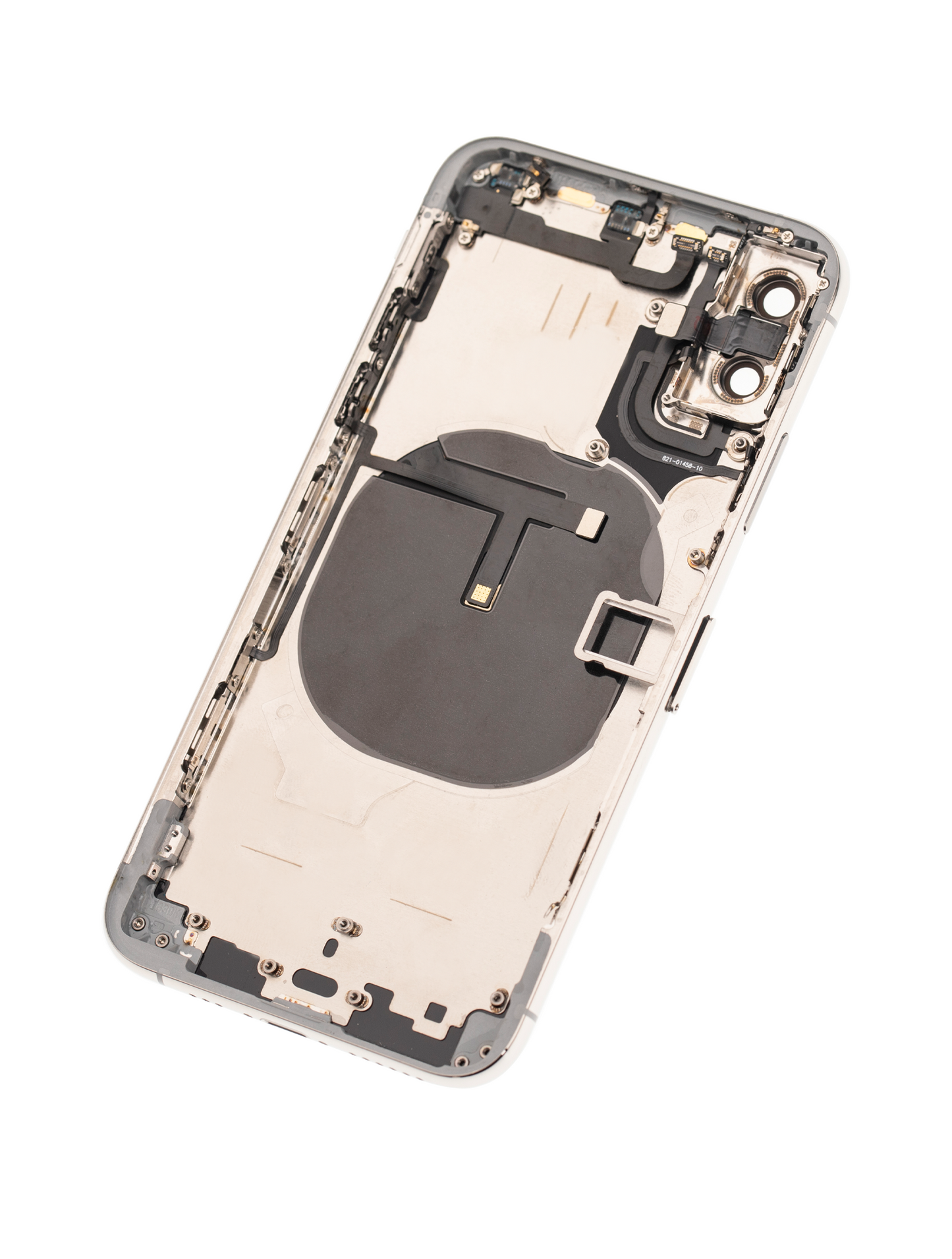 Back Housing W/ Small Components Pre-Installed For iPhone XS (Used OEM Pull: Grade B) (Silver)