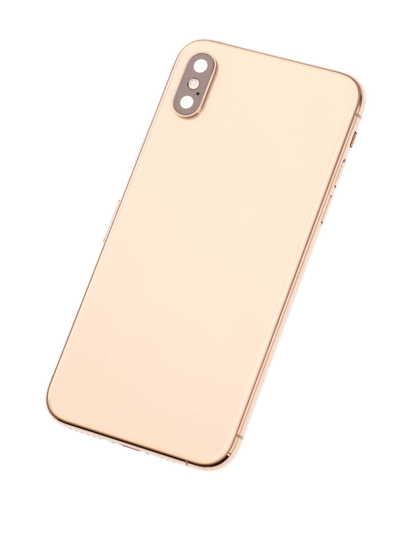 Back Housing W/ Small Components Pre-Installed For iPhone XS (Used OEM Pull: Grade B) (Gold)