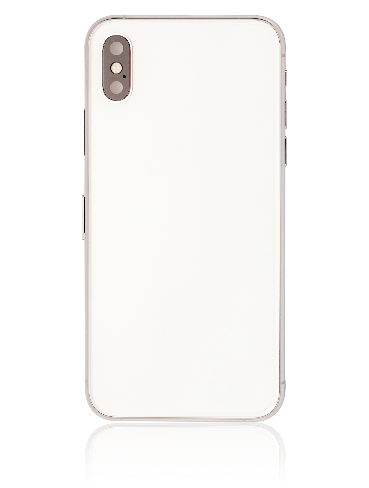 Back Housing W/ Small Components Pre-Installed For iPhone XS (Used OEM Pull: Grade C) (Silver)