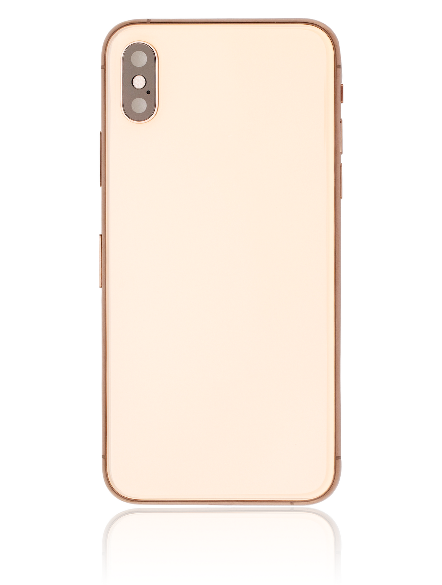 Back Housing W/ Small Components Pre-Installed For iPhone XS (Used OEM Pull: Grade C) (Gold)