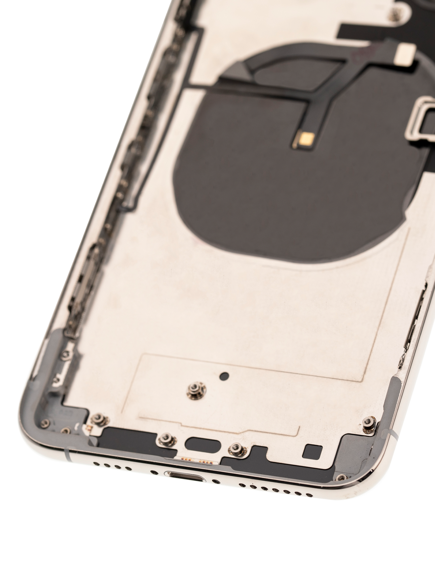 Back Housing W/ Small Parts For iPhone XS Max (Used OEM Pull: Grade A) (Silver)