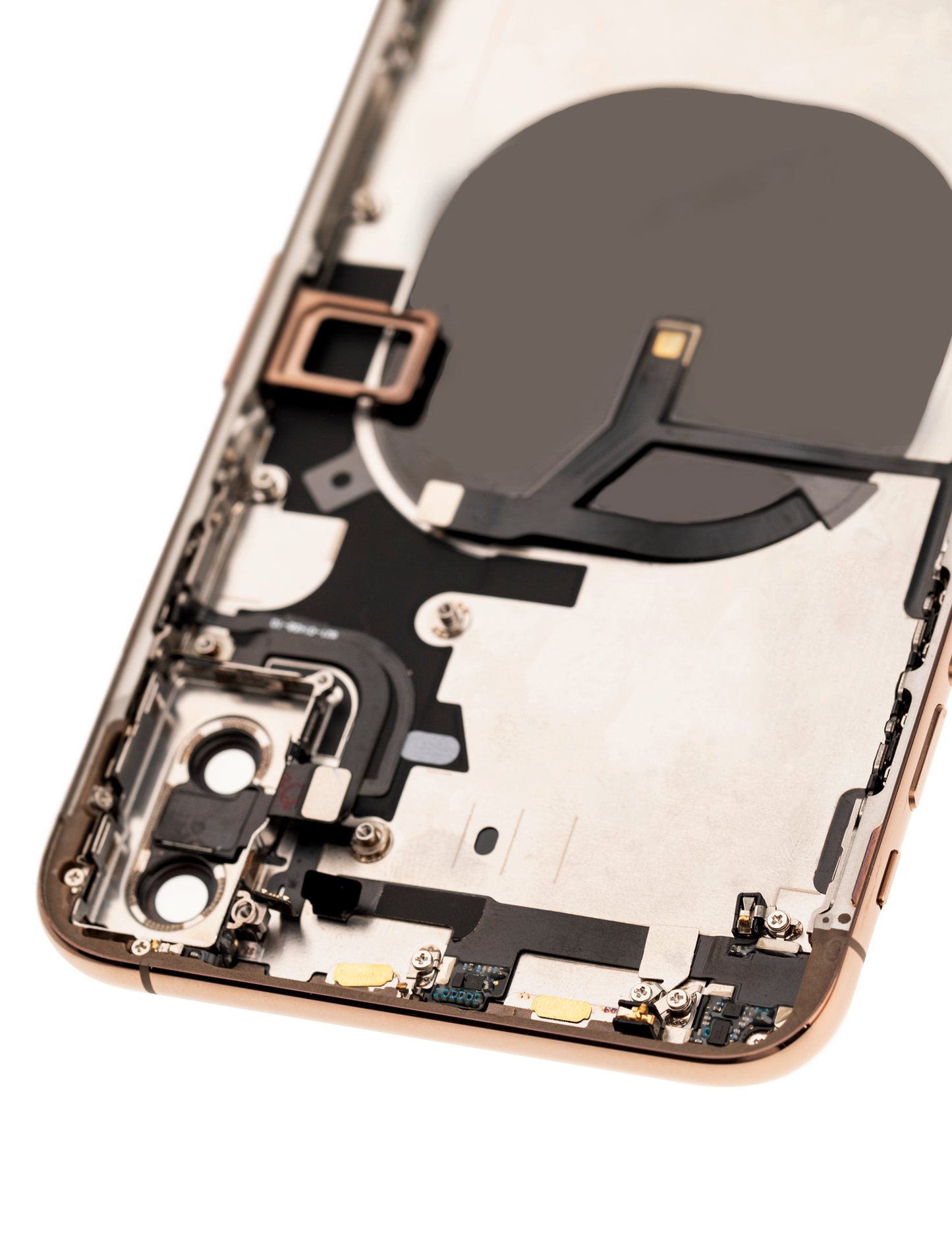 Back Housing W/ Small Components Pre-Installed For iPhone XS Max (Used OEM Pull: Grade A) (Gold)