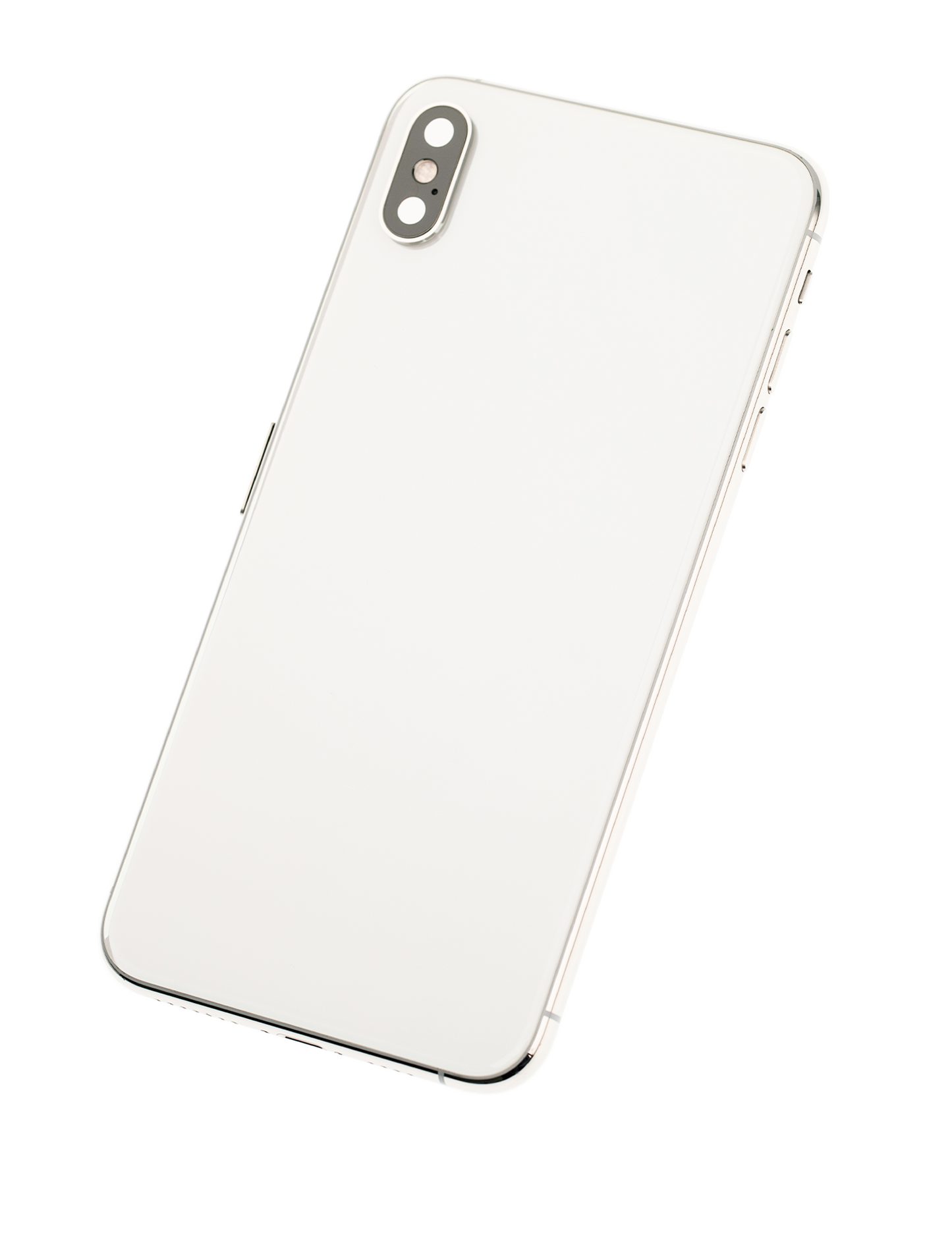 Back Housing W/ Small Parts For iPhone XS Max (Used OEM Pull: Grade B) (Silver)