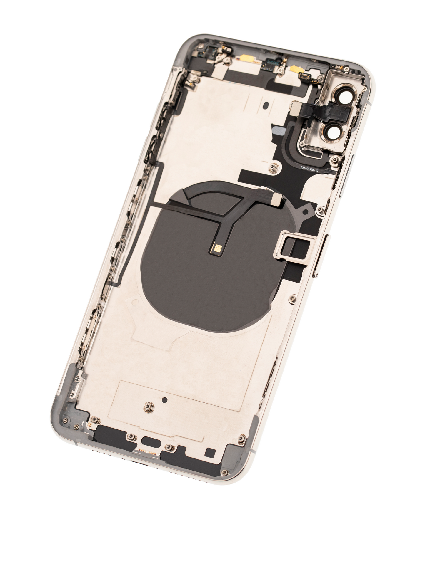 Back Housing W/ Small Parts For iPhone XS Max (Used OEM Pull: Grade C) (Silver)