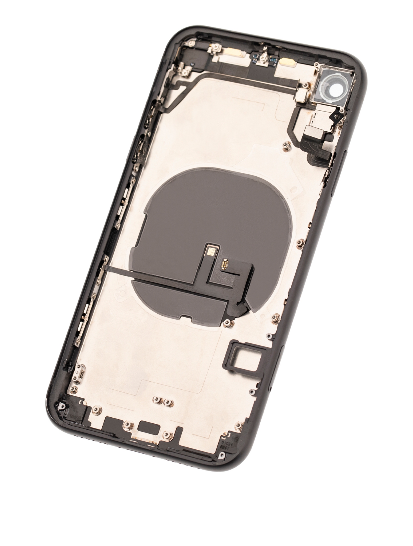Back Housing W/ Small Parts For iPhone XR (Used OEM Pull: Grade A) (Black)