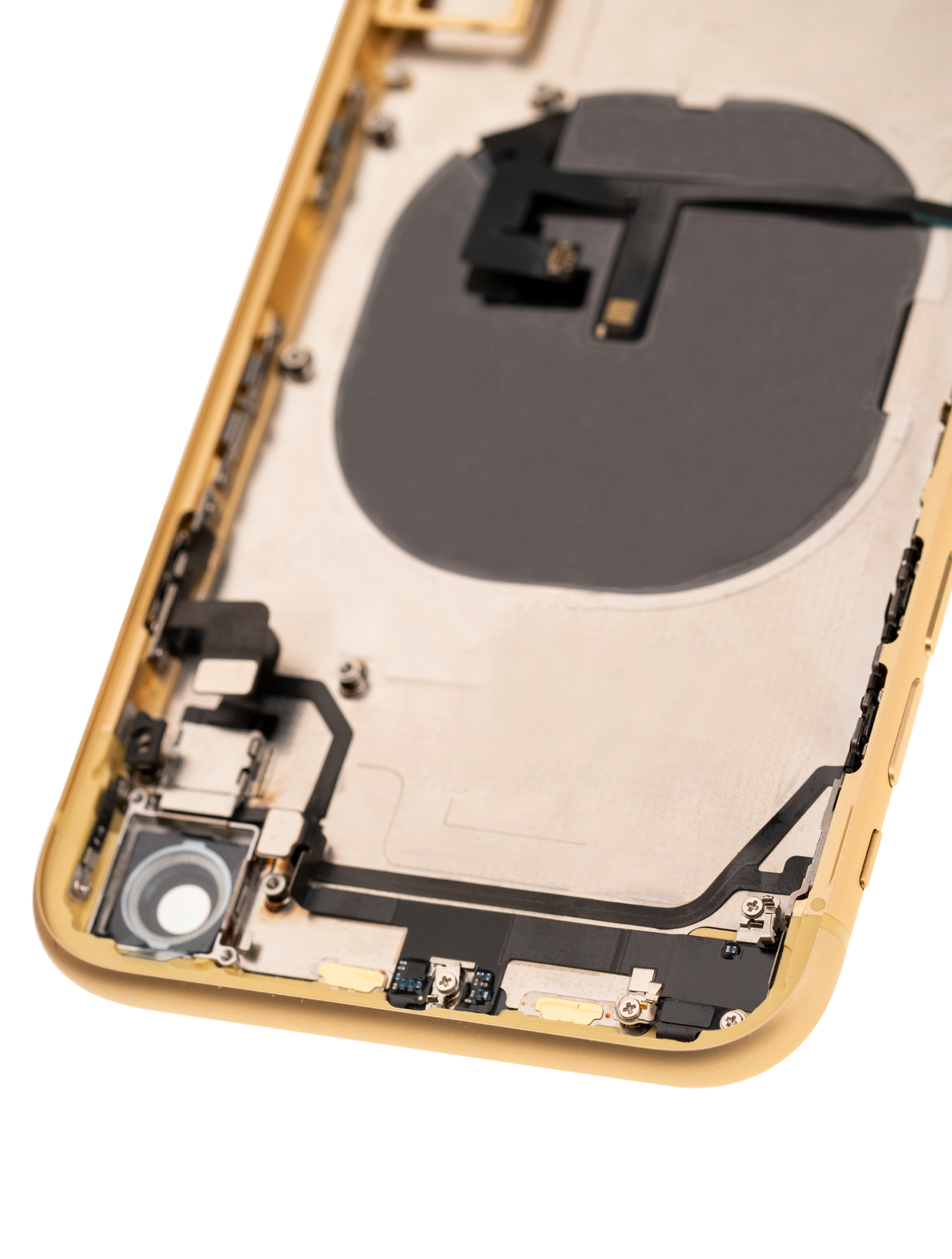 Back Housing W/ Small Parts For iPhone XR (Used OEM Pull: Grade A) (Yellow)