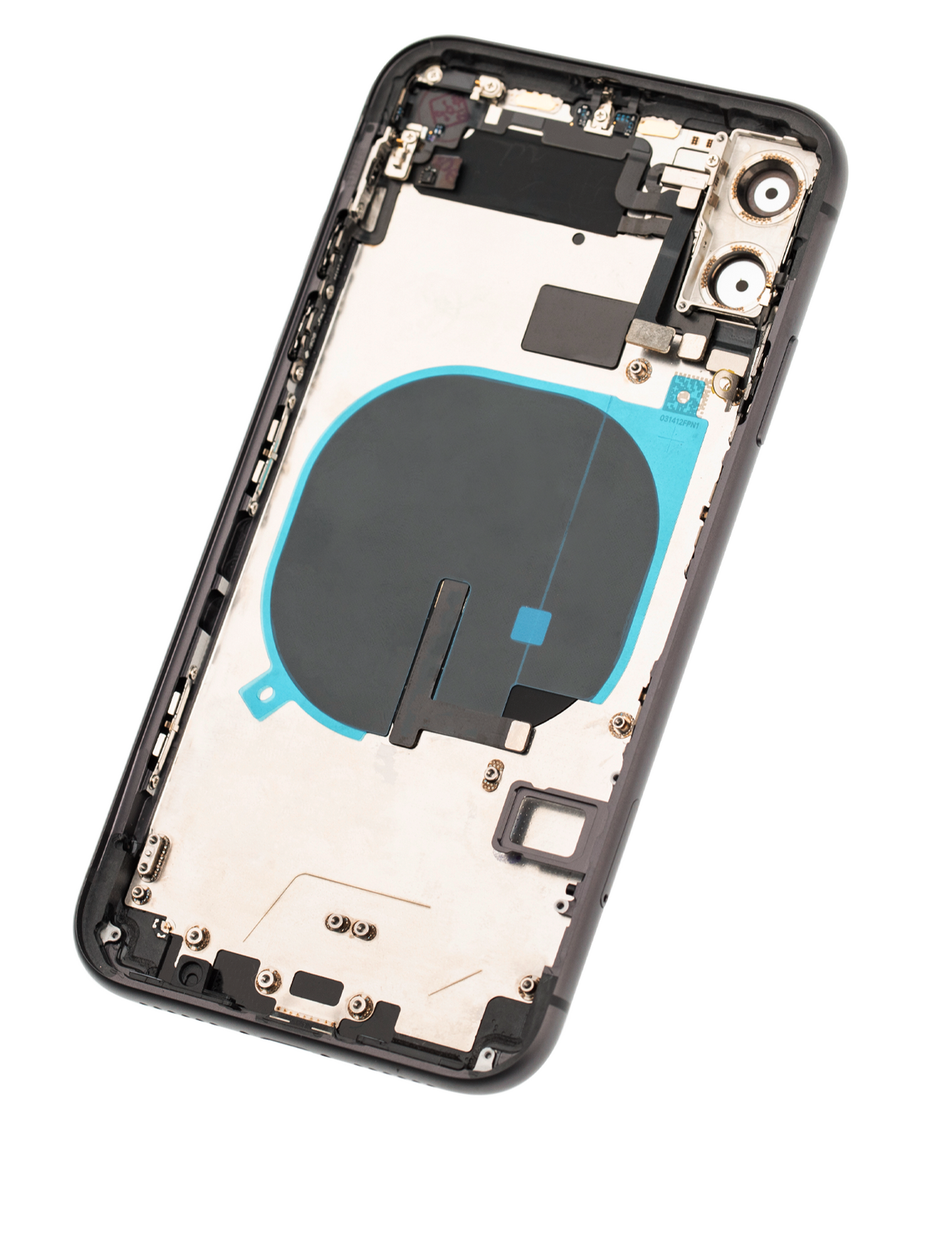 Back Housing W/ Small Components Pre-Installed For iPhone 11 (Used OEM Pull: Grade A) (Black)