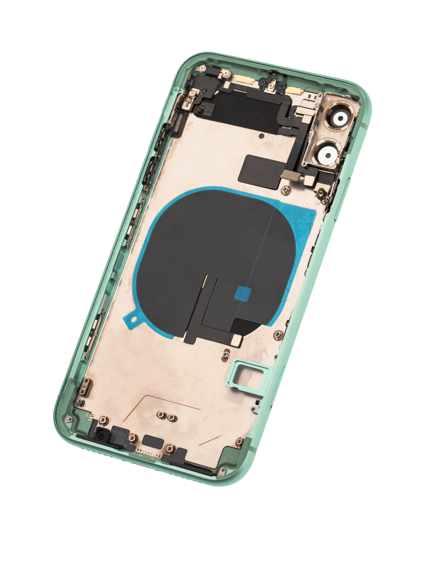 Back Housing W/ Small Components Pre-Installed For iPhone 11 (Used OEM Pull: Grade A) (Green)
