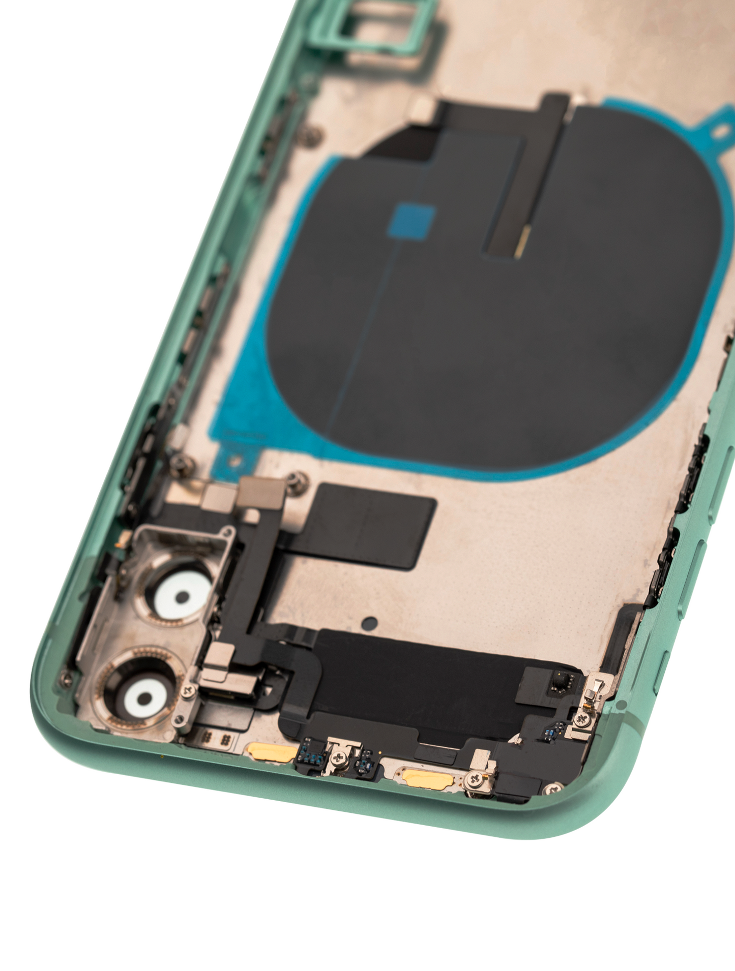 Back Housing W/ Small Components Pre-Installed For iPhone 11 (Used OEM Pull: Grade A) (Green)