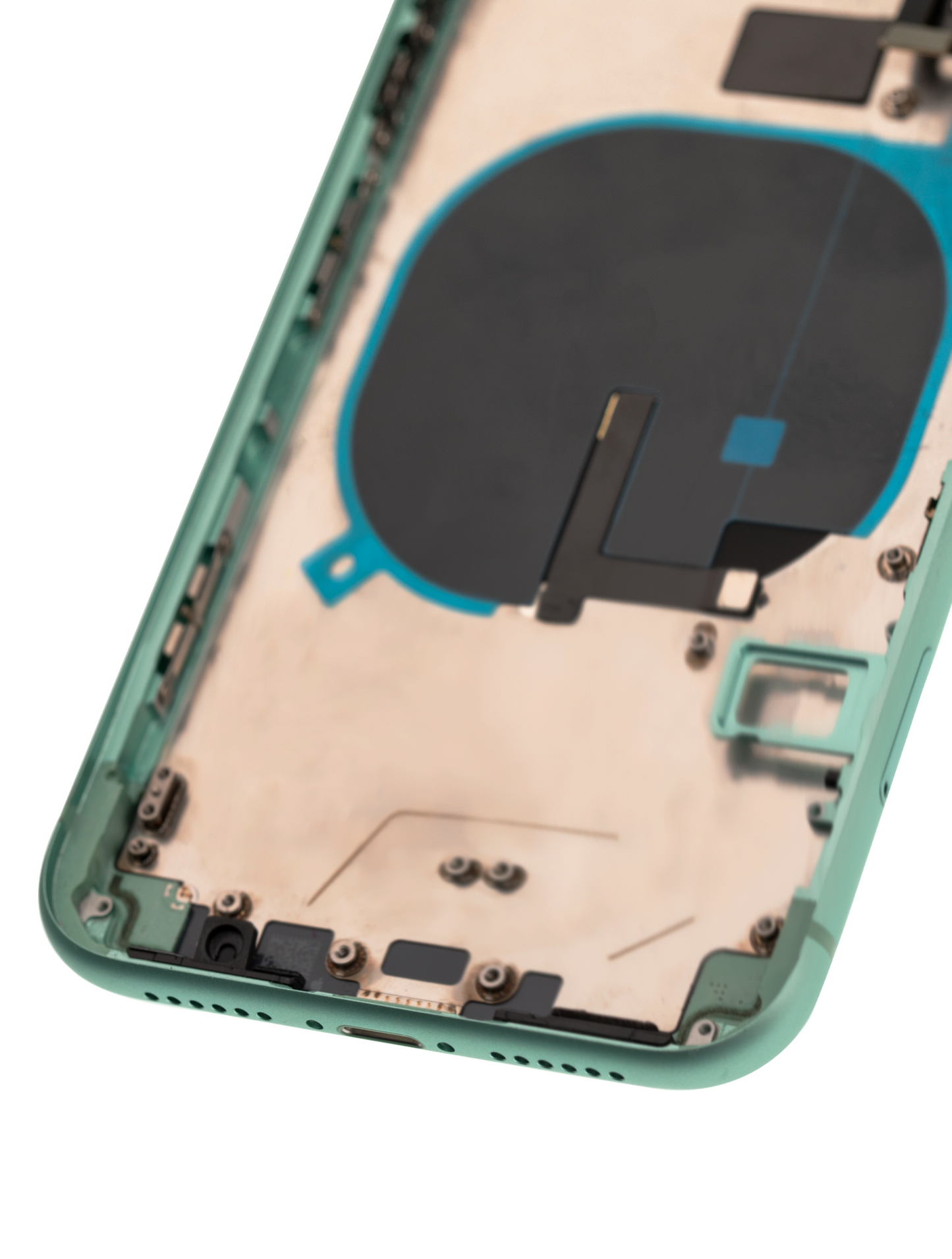 Back Housing W/ Small Components Pre-Installed For iPhone 11 (Used OEM Pull: Grade A) (Green)