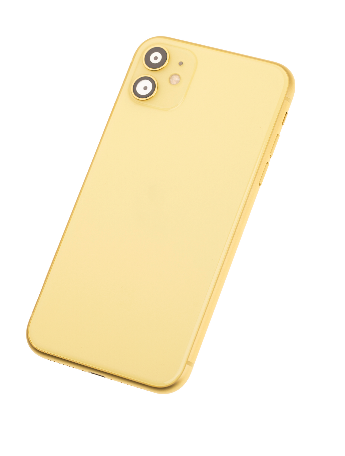 Back Housing W/ Small Components Pre-Installed For iPhone 11 (Used OEM Pull: Grade B) (Yellow)