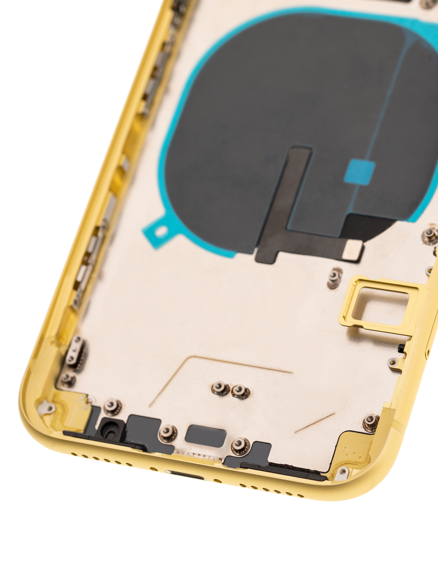 Back Housing W/ Small Components Pre-Installed For iPhone 11 (Used OEM Pull: Grade B) (Yellow)
