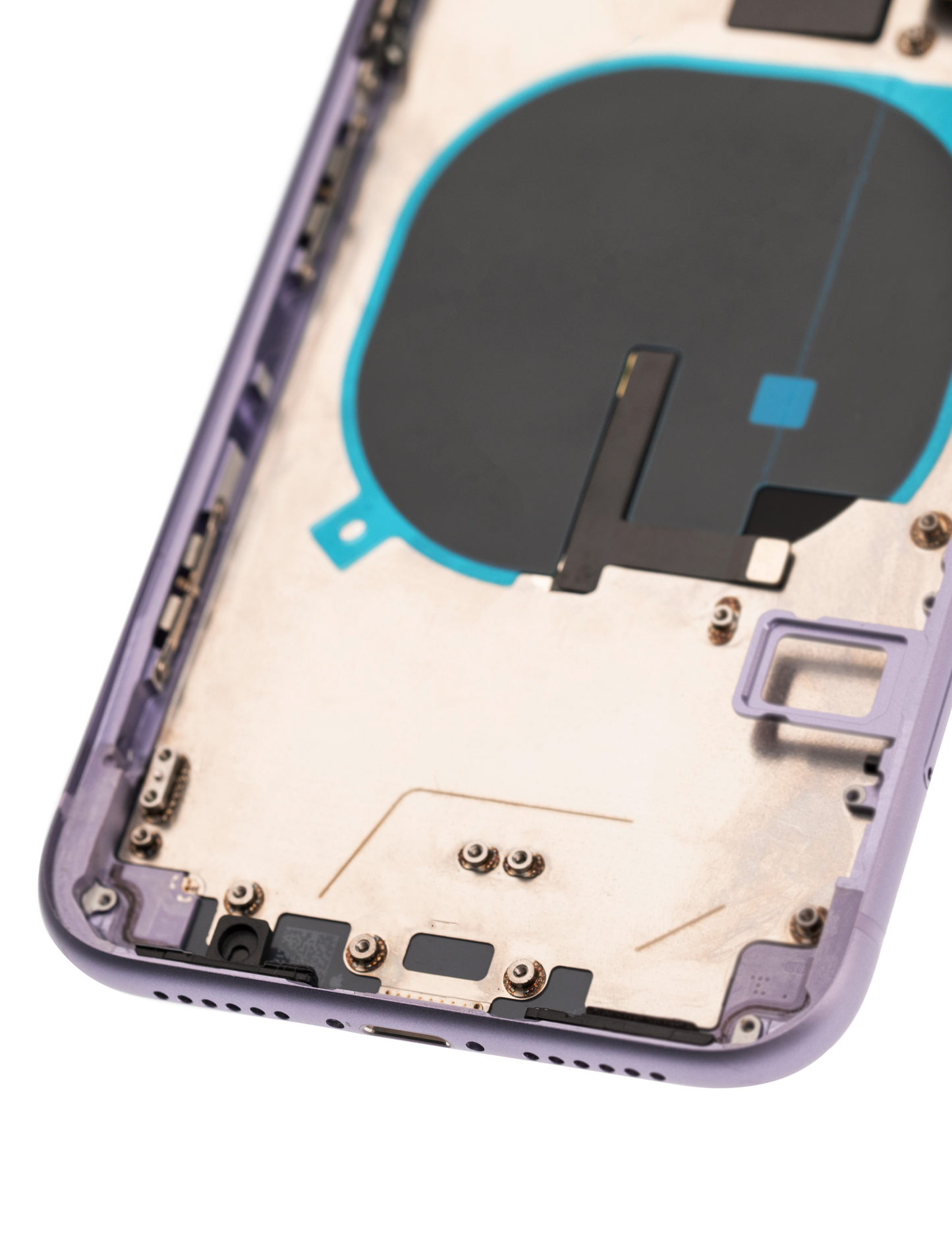 Back Housing W/ Small Components Pre-Installed For iPhone 11 (Used OEM Pull: Grade B) (Purple)