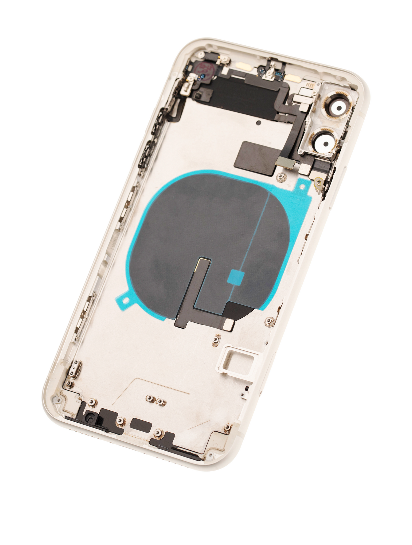 Back Housing W/ Small Components Pre-Installed For iPhone 11 (Used OEM Pull: Grade B) (White)