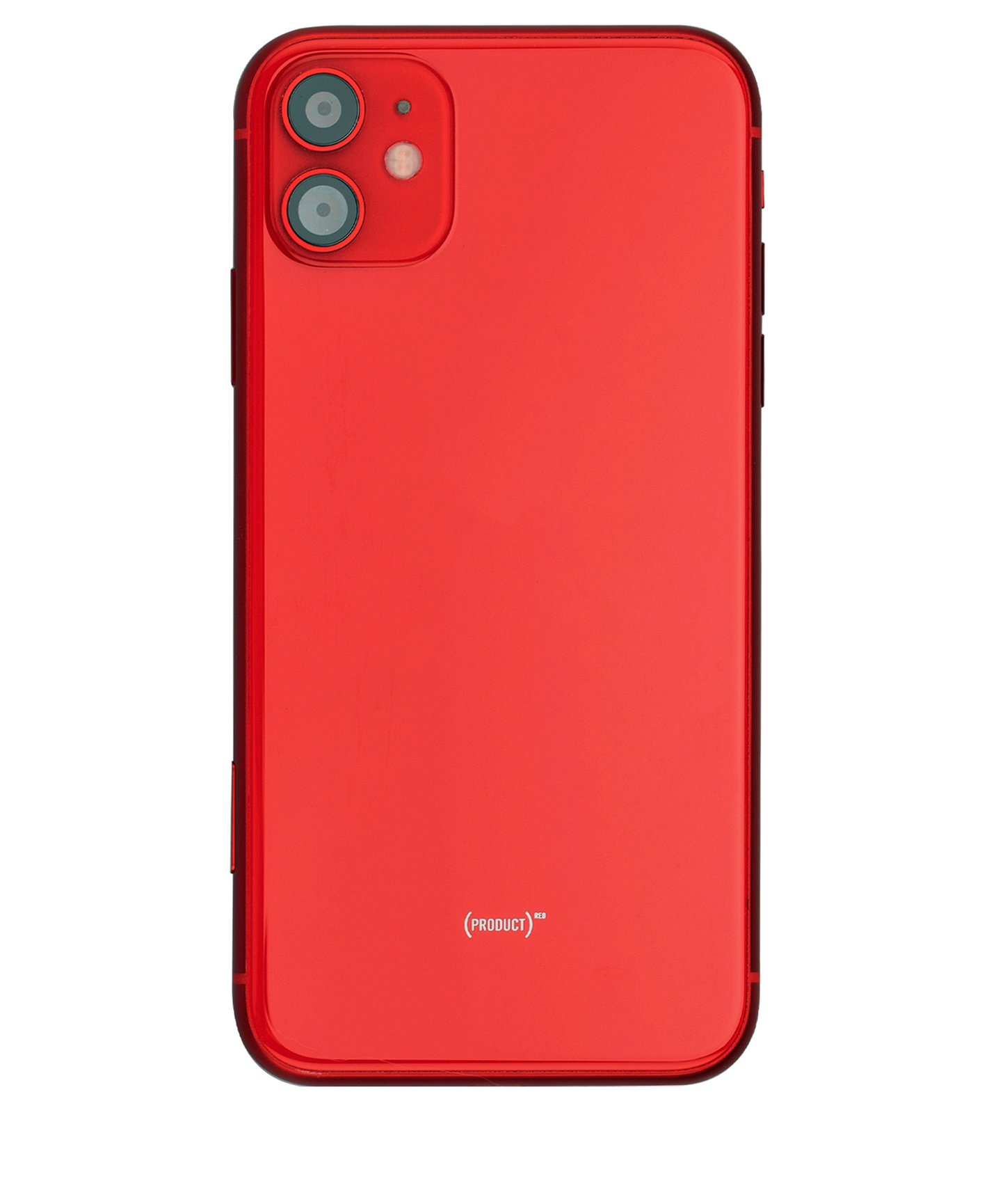 Back Housing W/ Small Components Pre-Installed For iPhone 11 (Used OEM Pull: Grade C) (Red)